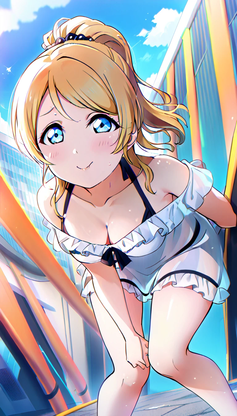 ((pixel-perfect, detail-perfect))), solo nude, 1girl, Eli ayase, eyes azzur, hair blonde, style moe anime love live, exciting, body erotic, completely nude, view vulve vagina dripping urine, sauna, large extreme filesize, ultra quality high
