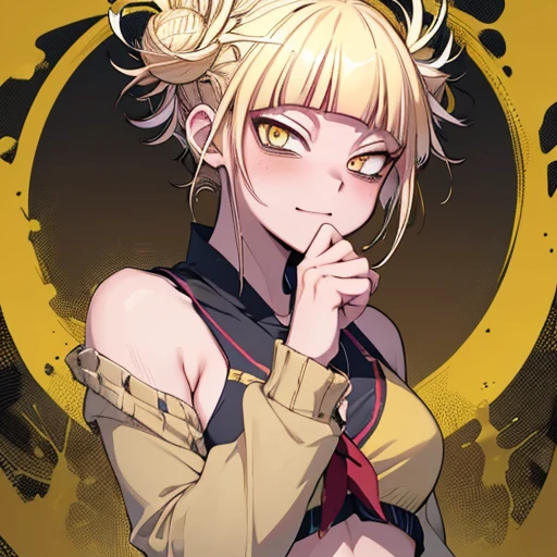 (Himiko toga),(from boku no hero academia),(short blonde hair with two messy pulps in the hair and yellow eyes with cat pupils),(wearing),+,(bikHimiko toga),(from boku no hero academia),(short blond hair with two messy pulps in her hair and yellow eyes with cat pupils),(wearing),+,(bikini), 