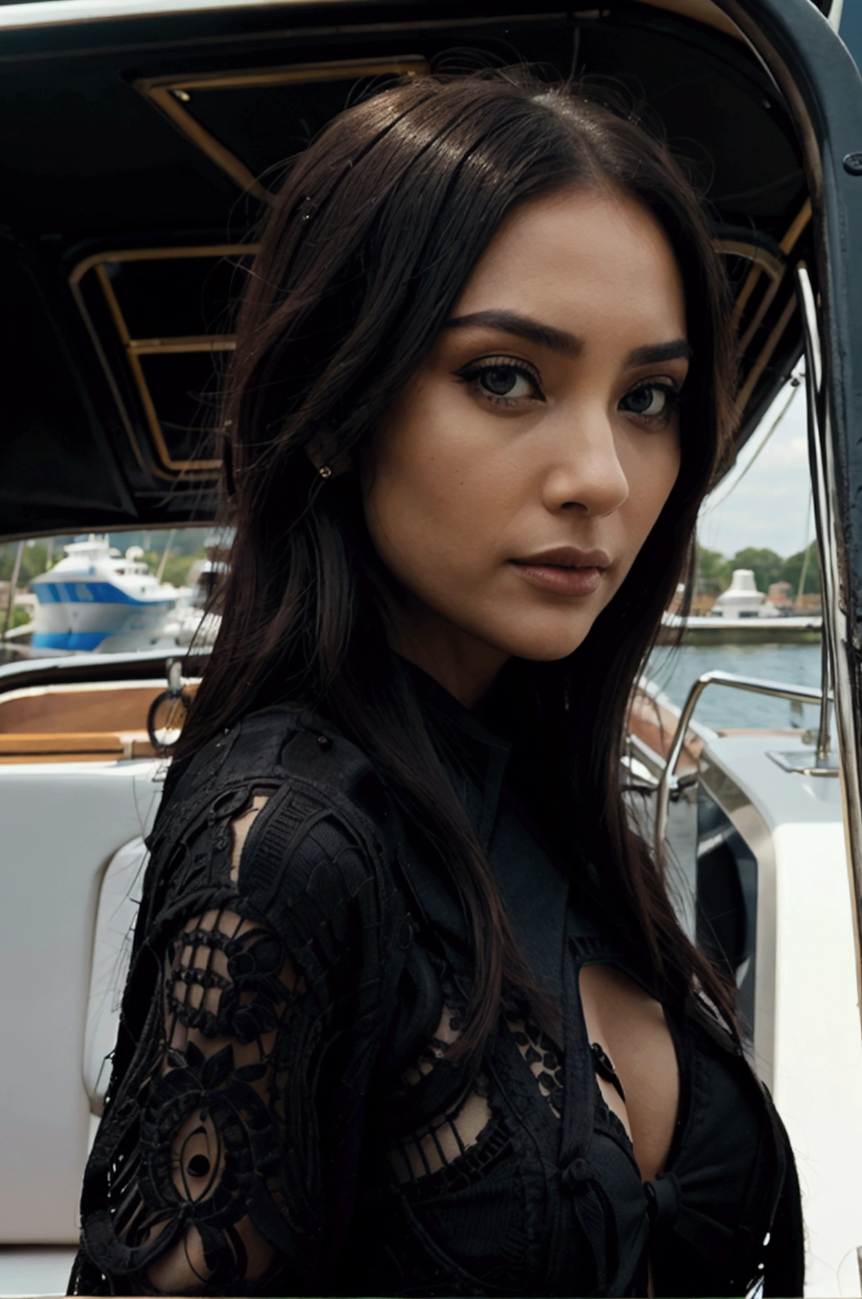 eye contact' black boat