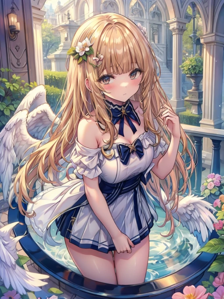 In the garden of heaven、Taking a bath、 Angel、Beauty
