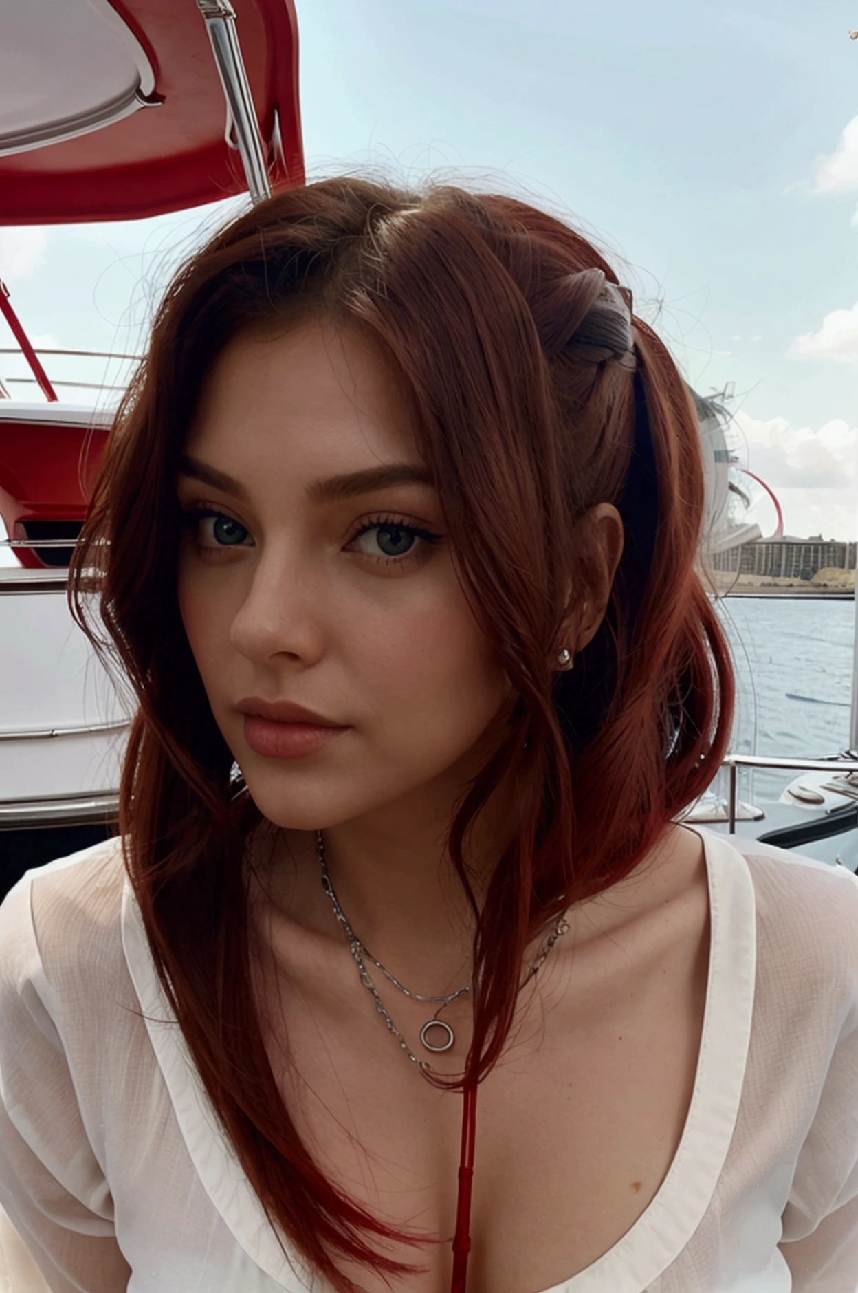 eye contact' red boat