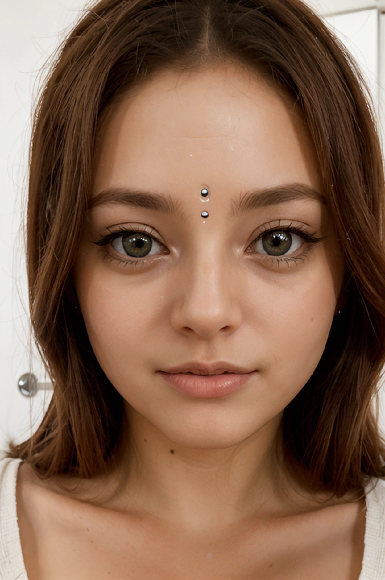 un contact visuel d' selfie