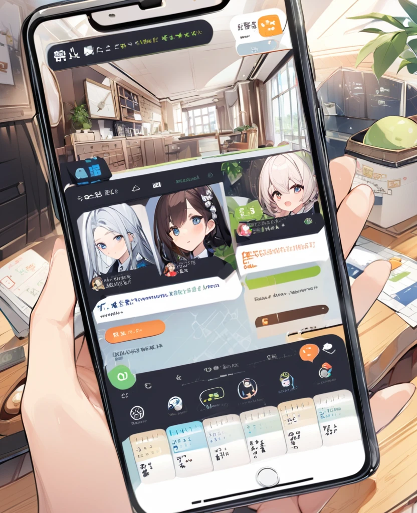 「We are requesting a design for the initial screen of an app for politicians and their secretaries.。This app includeap Guide、calendar、Task Management、It includes four main features of chat。The design is elegant and professional.、Make access to each function intuitive and easy。Place your app logo and a brief welcome message at the top.、Place 4 function buttons at the bottom with icons and labels。」
