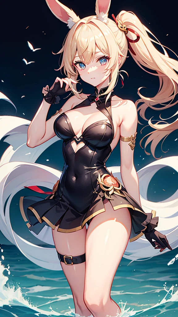 Genshin Impact Eula,Bunny Girl,