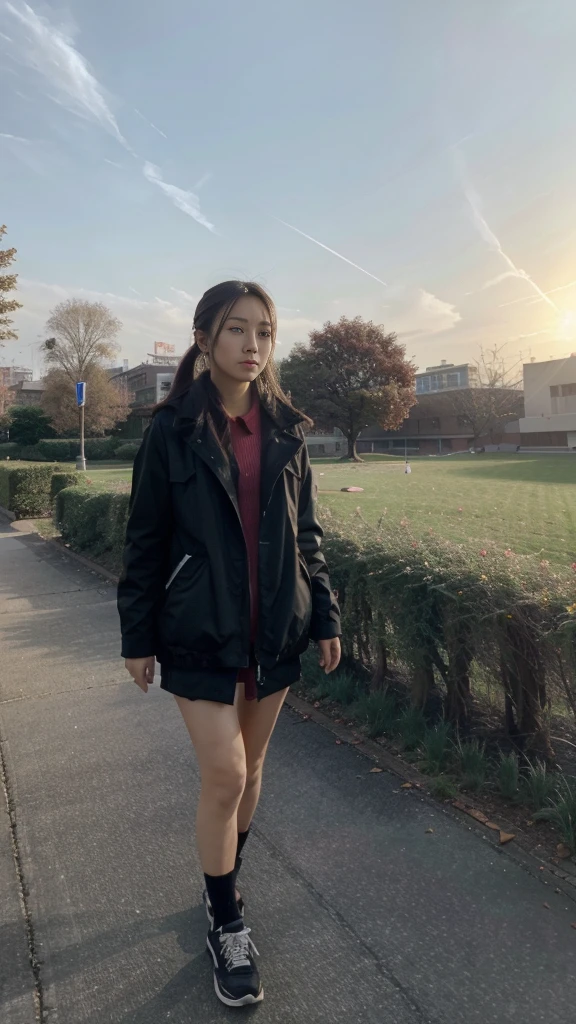 Modern City,Lin Qian walking on the university campus,Suddenly a strange light appeared in the sky。The protagonist is female