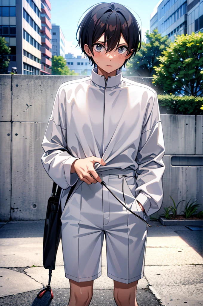 The young god transformed his body.,(He is the only one who is absurd.),cool,,,He was a refreshing, athletic, innocent boy.,,,I was still a virgin,,boy,,,boys,,,Spiked Hair,charm,Slim figure,23 years old,,Tall,Japanese student style,,Everyday casual clothes,,,The male protagonist,,With a frightened look on his face,,,,,Yeah.？why!?,,whyだ!?,,(Suddenly my lively crotch was completely castrated in the street:1.3),(Completely castrate the lively crotch:1.3),(I failed miserably at becoming an adult man.),,Super manly is slowly declining,,Castrated male,,,Male end,The period when you can have children has ended,,Female sexual sensitivity rises sharply,Daytime,Smooth,Skin texture,Functional beauty,shine,,End of Youth,Breeze,A speck of dust,Natural light,face,hand,eye,blush,(tears,,,Saliva,,,Urinary incontinence,Urinary stains),,Accuracy,,Ultra correct,Biological,Excellent detailed anatomy,4K,8k,Highest quality,Male Focus,,Depth of written boundary,Character Portrait,Black Hair,My girlfriend finds out I have no dick,