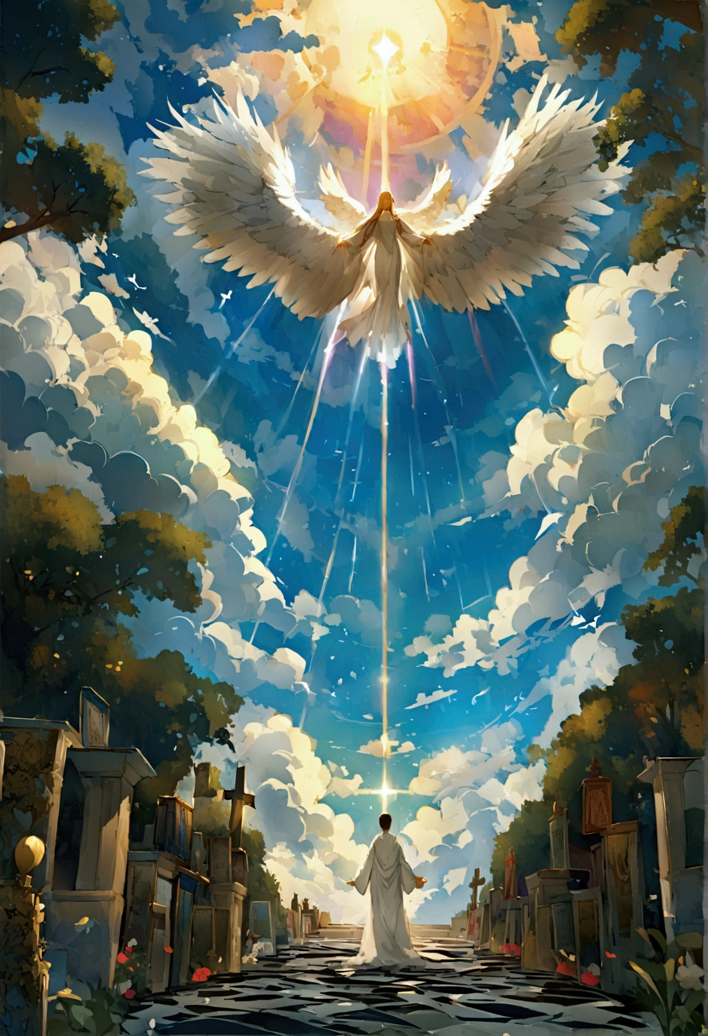Bible、godの言葉、truth、Book、Angel、heaven、glory、The Kingdom of the Millennium、happiness、Shine、god、White robe、