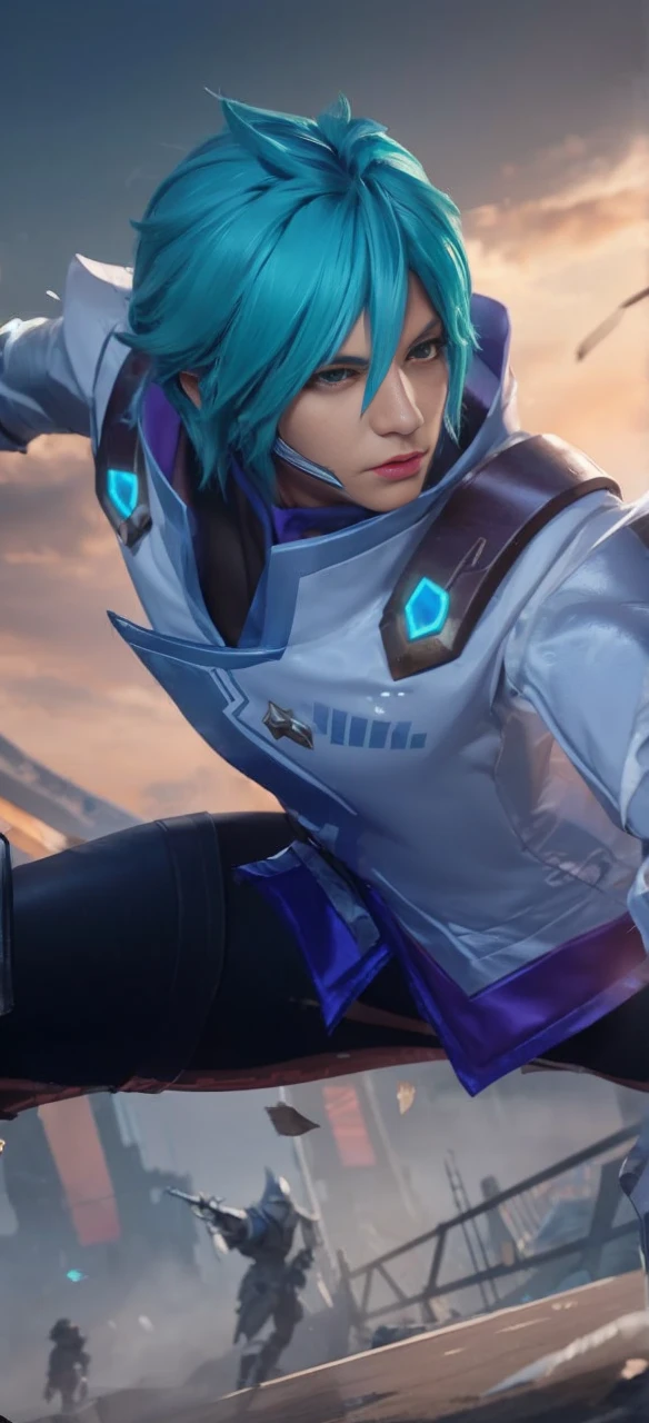  The image is a 3D rendering of a fantasy character with a cloak, armor, and mask.