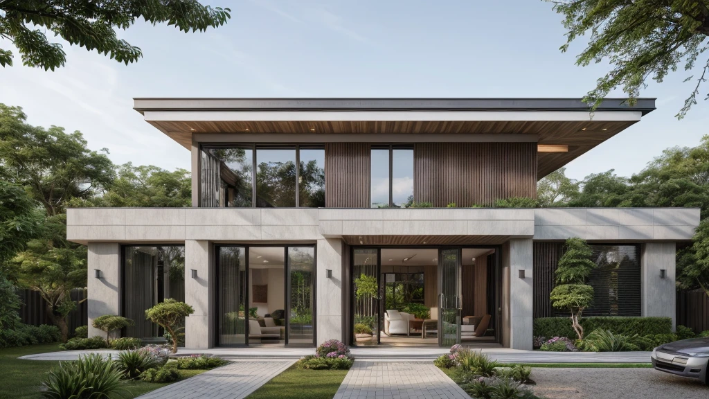 ((best quality)), ((masterpiece)), (detailed), perfect face, ((Masterpiece)), (best quality), (ultras Realistic), 8k, Raw photo, a rendering of a modern house with vietnamese roof anh brick yard , realistic garden, contemporary house, exterior design, wide establishing shot, modern house, in style of simplified realism, concept house, realistic building, front elevation view, wide angle exterior 2022, inter dimensional villa, building facing, sharp focus ilustration hq, modern style, realistic establishing shot, concept house, wide angle exterior 2022, precise architectural rendering, inter dimensional villa, award-winning render, front-view, mid-view, detailed rendering, architectural render, architecture render, modern house, architectural visualization, realistic architecture, insanely detailed rendering, exterior , trees landscape, sky wood paneled ceiling, a rendering of a modern house with a garden, precise architectural rendering, high quality rendering, award-winning render, professional render, beautiful 3 d rendering, beautiful rendering, architectural rendering, a photorealistic rendering, luxcore render, stunning render, an award winning digital render, beautiful rendered, high-quality render, architectural 3 d render, artistic render, a view of a garden with lots of flowers and plants, in a cottagecore flower garden, cottagecore flower garden, lush flowery outdoors, garden with flowers, flower garden summer morning, lots of plants and flowers, lush garden surroundings, lush chic garden, with a french garden, lush plants and flowers, home and garden, garden at home, homes and gardens, permaculture, with a garden, sustainable architecture, gardening, green house, homes and garden magazine, beautiful house on a forest path, vegetal architecture, a rendering of a modern house with a small balcony and a bancony , precise architectural rendering, modern house, contemporary house, concept house, street,