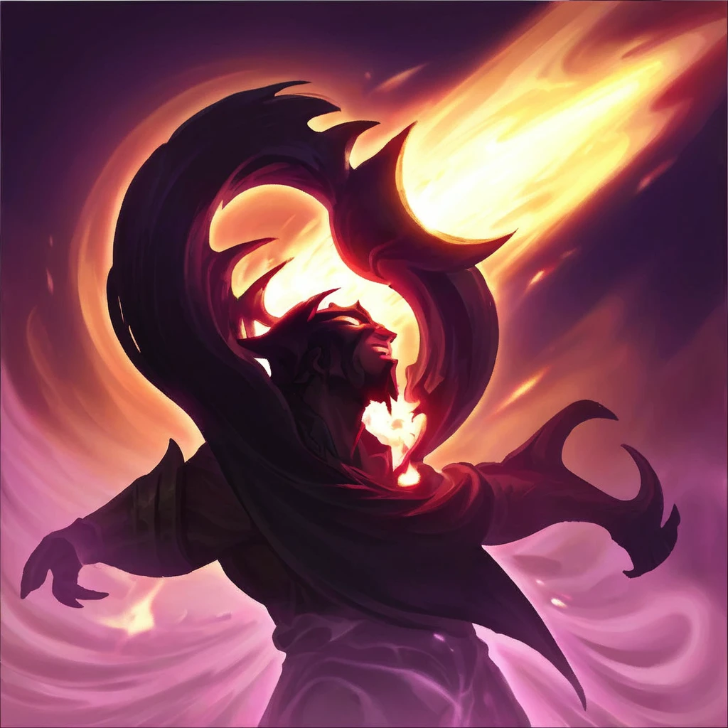 I want an icon , that represents someone being consumed by darkness, curse dark
