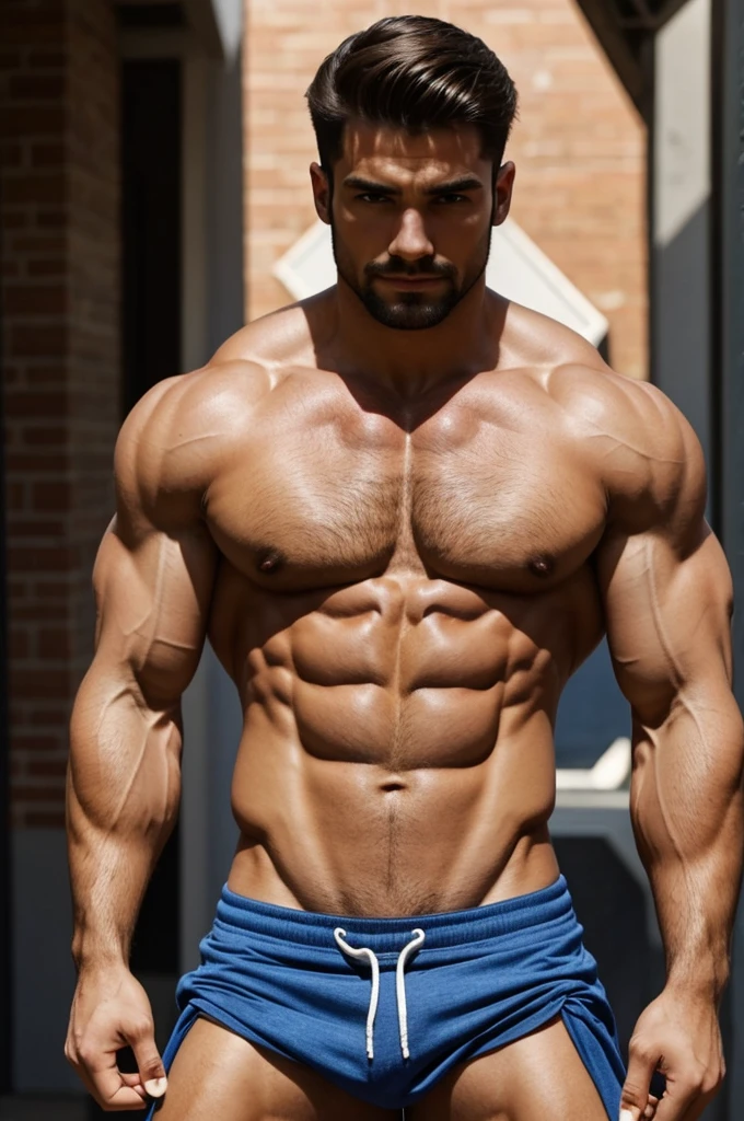 a muscular man with beautiful body