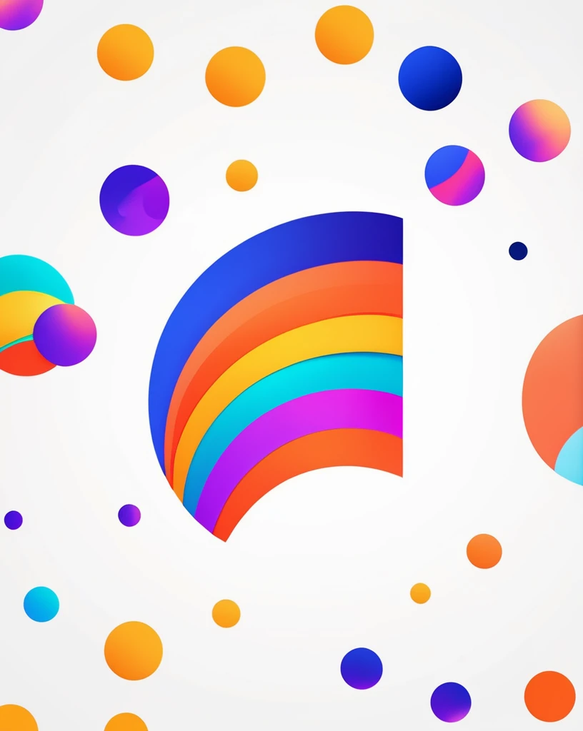 Circle-shaped logo for nail salons
Logo with full moon motif
The full moon is strewn with colorful nails
a close up of a colorful design with a number on it, behance art, octane 8, painted with colour on white, adobe illustrator art, cinema 4d colorful render, official artwork, colourful artwork, multicolored vector art, archan nair, colourful digital art, official illustration, colorful swirls of paint, promotional artwork, trend in behance hd