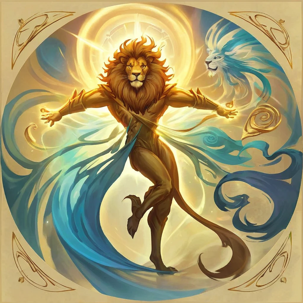 I want an icon , that represents someone being Metamorphosed, transforming into a lion