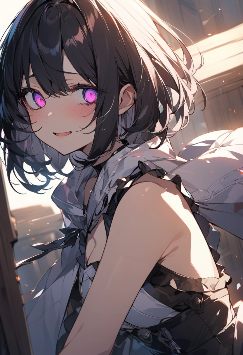 Bobcut、Girl looking sidewayelting eyes、Fallen Eyes、Eyes of Pleasure、Pleasant looking eyes