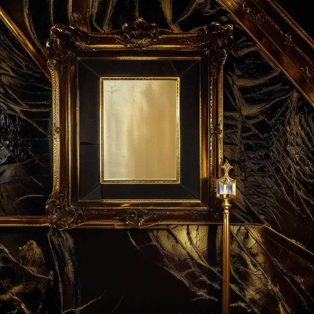 A man is sitting on a chair in front of a painting, Fan Art, A masterpiece of balance, TV still frame, expensive masterpiece, in frame, Inspired by Carlo Mense, Masterpiece Portrait, Very emotional, Inspired by Kristás Georgiou, A masterpiece of ultimate quality, Single portrait, majestic masterpiece, Handsome man, Constantine Andrew (Constantine Andreou) MIRROR OF ENCHANTMENT CLASSIC is the visual focus ,DIOR advertising style,furniture advertising graphic photography,Italian castle living room, gold and luxurious materials, The award-winning", extremely opulent, Renaissance style, Italian masterpiece, Great masterpiece,