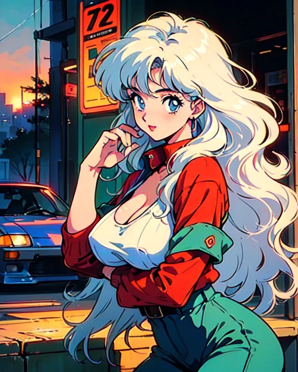 (80's, retro, city pop poster:1.5), (album cover), (masterpiece, best quality), (anime, illustration),
best photo pose, dynamic angle, cowboy shot,
girl, solo, 80 anime style, The step son is bullied at school, so the bully takes advantage of the fact that his mother is a big busty hottie, goes to her house and fucks her and cums inside her in all sorts of ways! But the step son disc