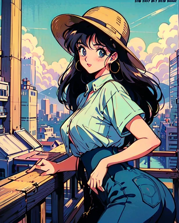 (80's, retro, city pop poster:1.5), (album cover), (masterpiece, best quality), (anime, illustration),
best photo pose, dynamic angle, cowboy shot,
girl, solo, 80 anime style, The step son is bullied at school, so the bully takes advantage of the fact that his mother is a big busty hottie, goes to her house and fucks her and cums inside her in all sorts of ways! But the step son disc