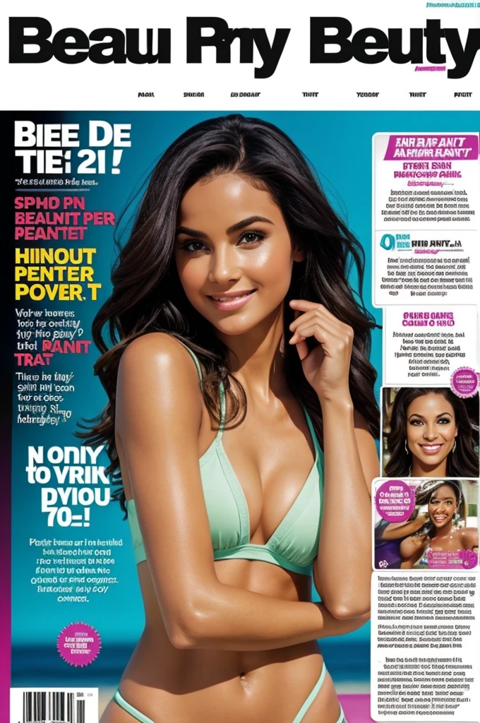 A front page of beauty and health magazine 