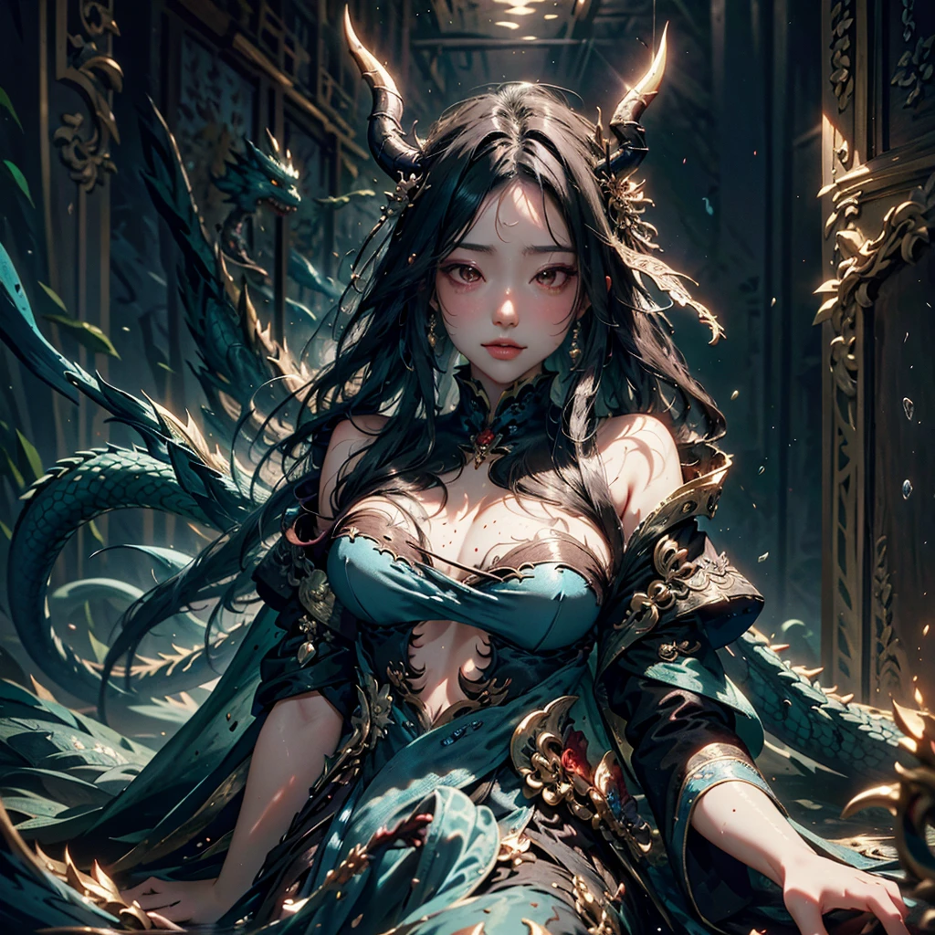 Highest quality　masterpiece　Highest quality　dragon incarnation　Beauty　Erotic　