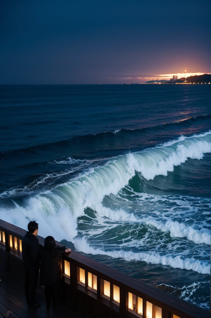 No people, night sea