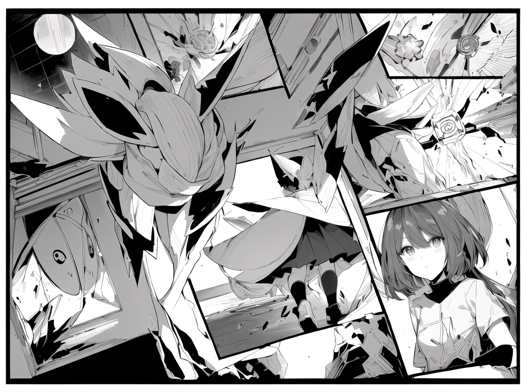 pokemon comics are being watched by a group of people, black and white manga panel, in pokemon comic, melting into vulpix, one panel, black and white manga page, as a manga panel, comic panel, colored manga panel, melting into jolteon, after a battle, published art, color manga panel, manga panel, black and white manga comic, manga panels, ((LineArt))