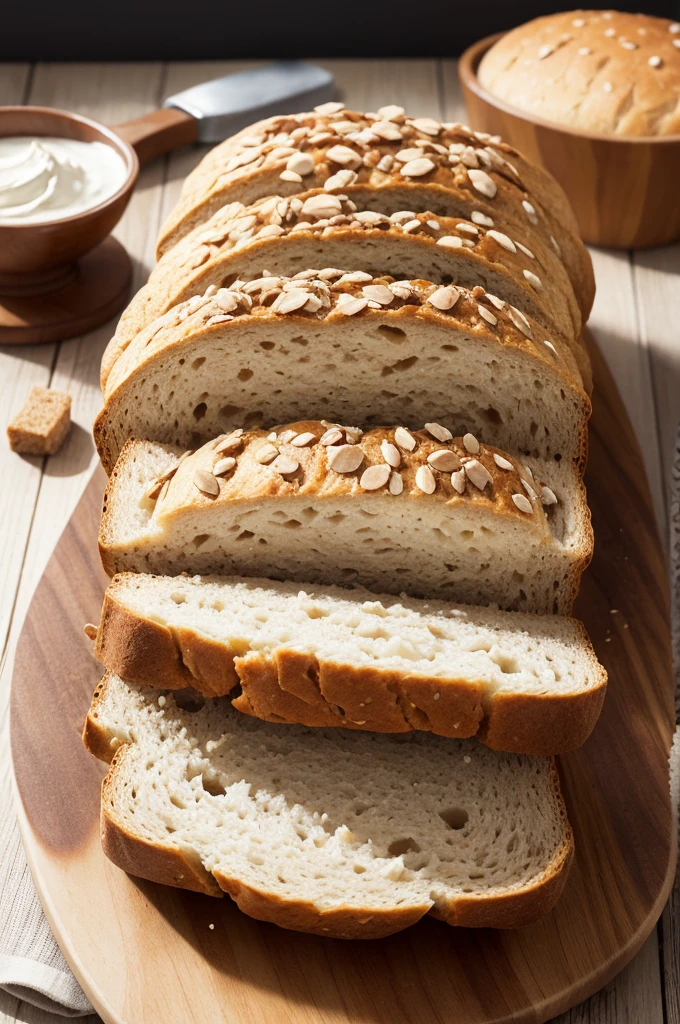 Create an image with 9 grain bread, frwngo dwsfiado and cream cheese.
