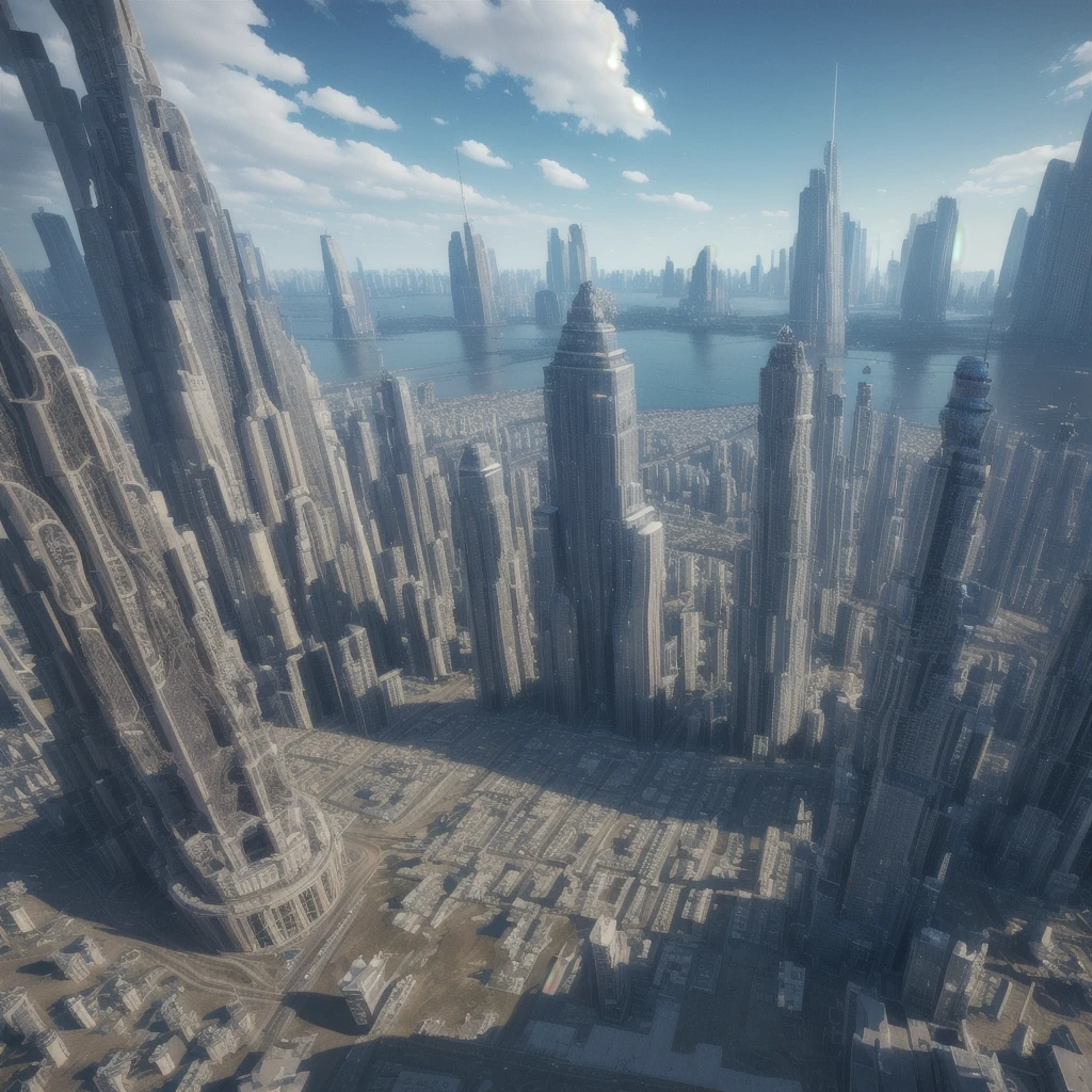 (high quality,Masterpiece,Extremely detailed,3d,8k:1.2) ,Future City,Surreal