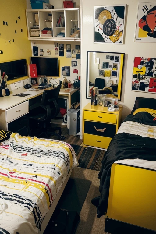 The image of a very messy room contrasts with a very neat room.
Attractive and contrasting colors such as yellow and black or red and white.
An image of a person's face showing emotions such as confusion or stress.
Icons or graphic elements such as question marks or solution symbols.