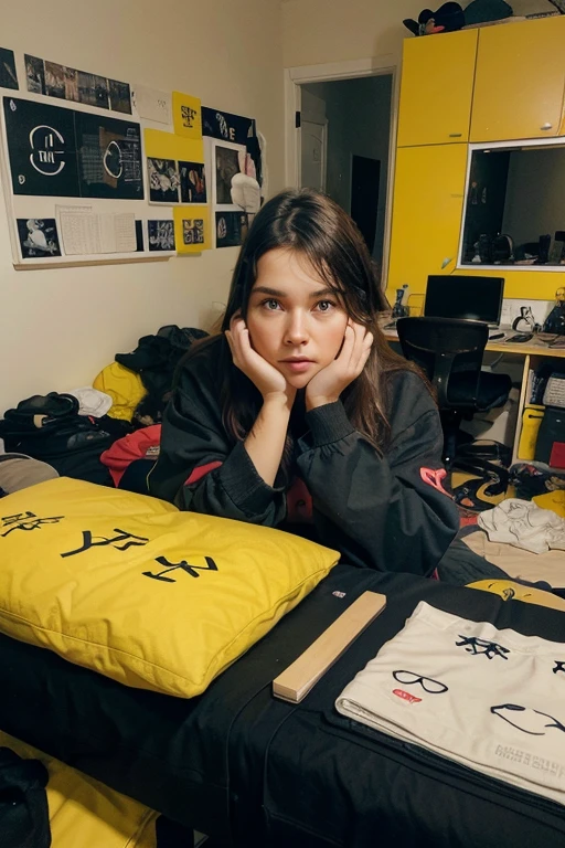 The image of a very messy room contrasts with a very neat room.
Attractive and contrasting colors such as yellow and black or red and white.
An image of a person's face showing emotions such as confusion or stress.
Icons or graphic elements such as question marks or solution symbols.
