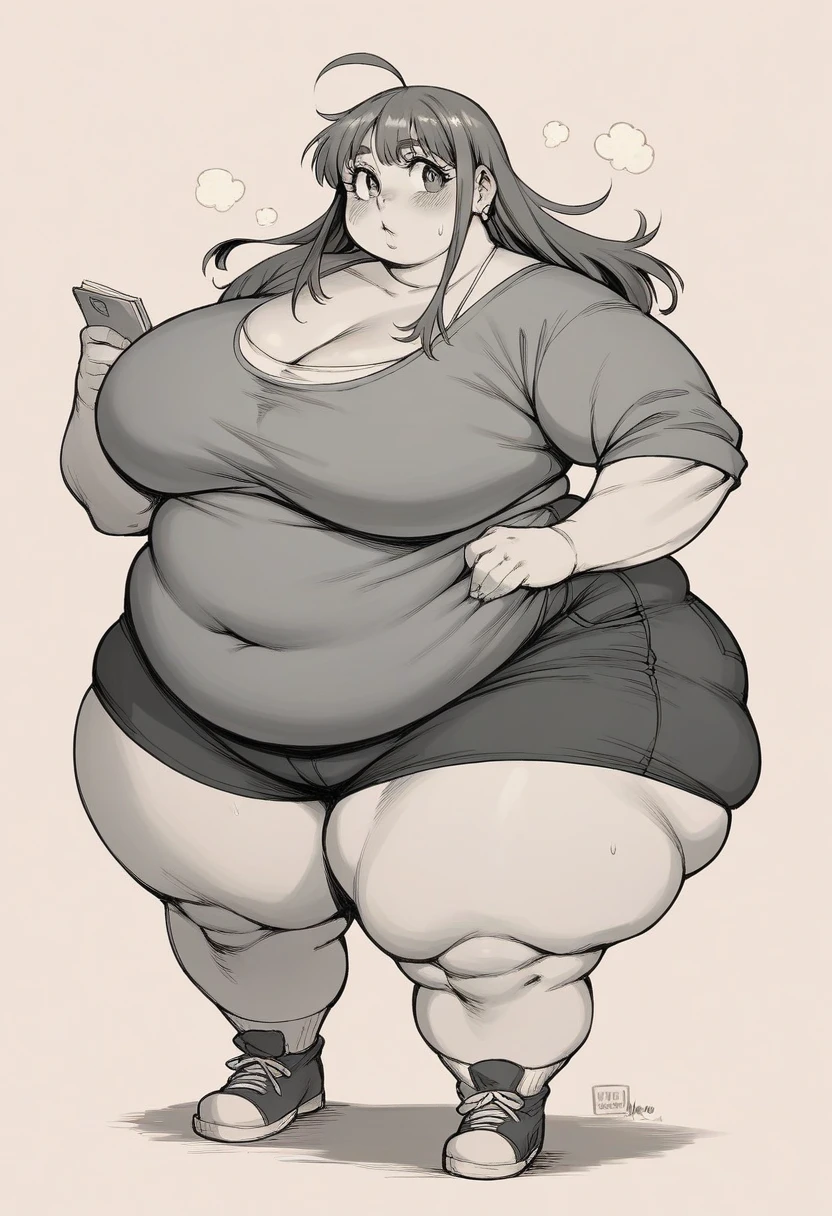 full body in image, full naked woman, fall naked(feet on image), simple hair, female body, curvy body, large hips, beautiful woman, thicc body, big thighs, voluptuous body, full thick body, dinamic pose, curve body. detalied pose, body, simple background, expressive face, focus on face, line art, sketch
