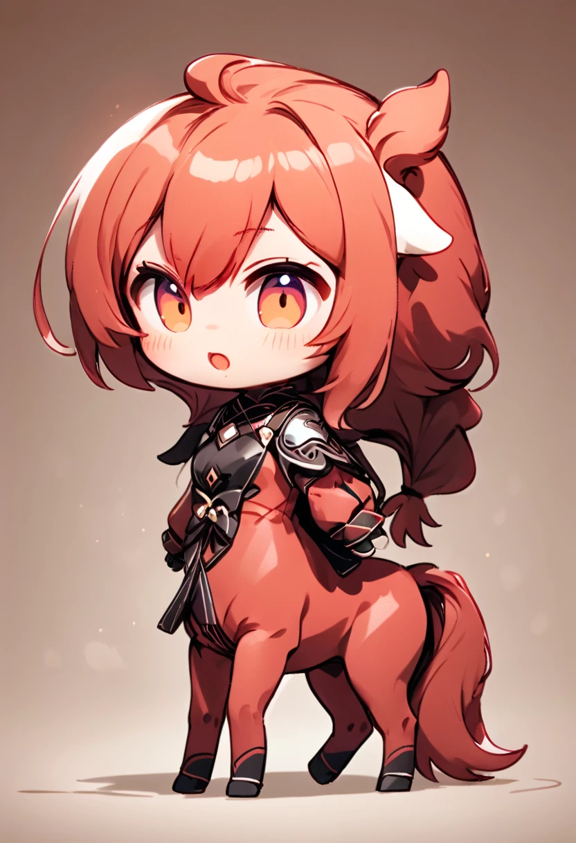 a cute, (adorable 2-legged anthropomorphic horse Chibi Chara), striking angry and irritated expression, detailed facial features, highly detailed, 8k, photorealistic, studio lighting, vibrant colors, dynamic pose, intricate details, hyperrealistic, cinematic lighting, dramatic shadows and highlights, digital art, concept art,