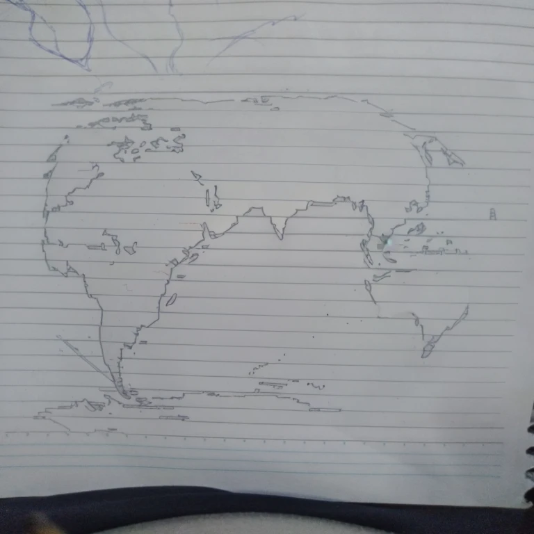 world map ( This map is for me "sleeved/comic")