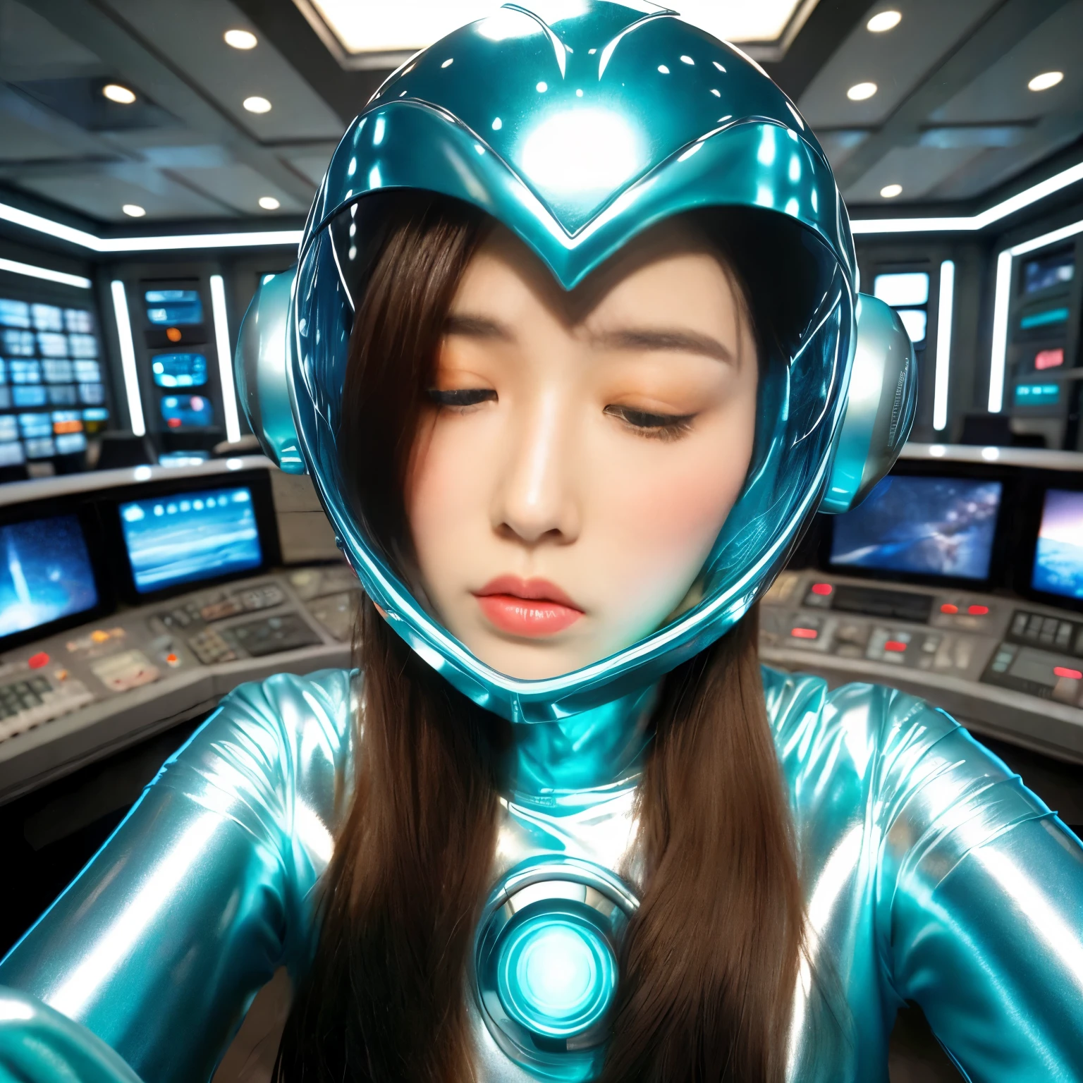 best image quality、Super high resolution、(realism:1.4)、Korean beauty star、The most beautiful KPOP star、horny face、Horny Korean makeup、erotic expression、A body that makes you want to touch it、erotic photos、((Realistic shiny satin fabric texture、High-gloss stretch satin fabric that is smooth and smooth to the touch.、The drape of the curved part of the shiny satin fabric、strong shiny costume、The smooth and beautiful quality and luster of the costumes、A shiny costume made of high-quality satin fabric with high density.、Smooth to the touch oil light liang ultra-class battleship skin coat COS、Super SentaiWomen&HeroineSuit、Texture of costumes that satin fetishists respond to、Thin, glossy stretch satin fabric)),8K photo quality
