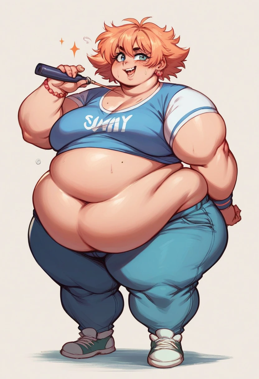 Super fat obese sssbbw gluttony hungry high school girl