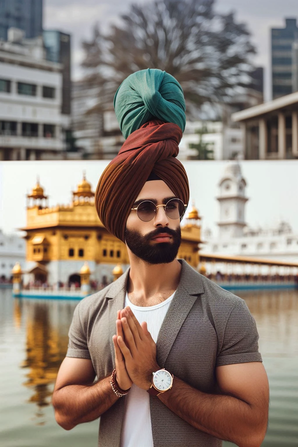 Sky Completed the turban.