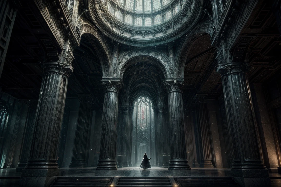 image of the highest detailed Fantasy Architecture of a modern fantastic magically building, capturing a breathtaking scene. Depict a fantastical modern magic realm where nature and architecture blend seamlessly. The air pulses with magic and wonder, inviting viewers to step into this world of boundless imagination and modern fantasy architectural splendor. Incorporate filigree textures and stunning ambiance, ensuring every element is highly detailed. Employ 32k ultra-fine detail and Unreal Engine 5-levels of realism to create an epic masterpiece with dynamic lighting and a cinematic feel. Use perfect natural colors to enhance the visual appeal. The exterior of a modern futuristic building, crystal lights cast shimmering reflections. Capture the scene with a 50mm lens at f/2.8 for optimal depth of field. Enhance the mood with ominous undertones and add subtle HDR and CGI VFX elements to further amplify the sense of realism. The overall image should be extremely modern fantasy realistic, showcasing an extraordinary blend of modern and fantasy architecture exterior, exuding a sense of magic and wonder.The image should be hyperdetailed and photorealistic, Employ 32k ultra fine detail and unreal engine 5-levels of realism to create an epic masterpiece with dynamic lighting, cinematic feel, and perfect modern colors. Use a 50mm lens at f/2.8 for optimal depth of field. Enhance the mood with ominous undertones and add subtle HDR and CGI VFX elements to further amplify the sense of realism.,Extremely Realistic