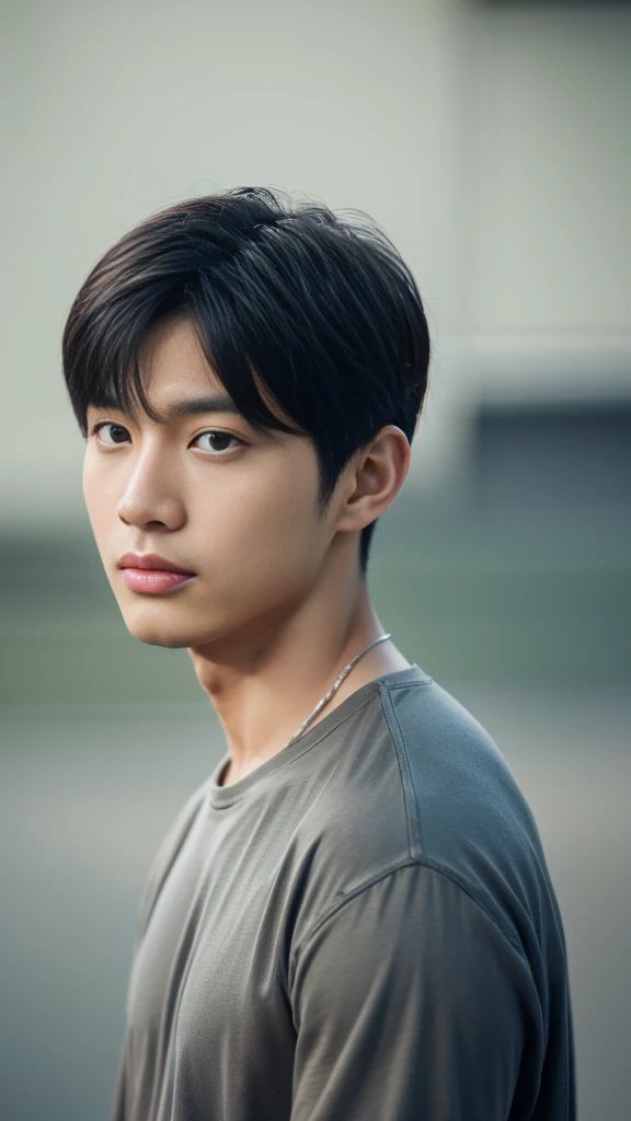 Asian alpha male in gray shirt looking at camera, Shin Jinying, Kim Do-young, Paint Ulzzang, Shen Quanrui, korean men, Shin Jin Young&#39;s Aesthetics, faceเกาหลีที่น่ารัก, handsome young man&#39;face, Jaeyong Nam, beautiful eyes、Kim Taejoon, Hyungtae, Inspiration from Jong Suk Lee, Avatar, Korean artist, Jung Jae Hyo 