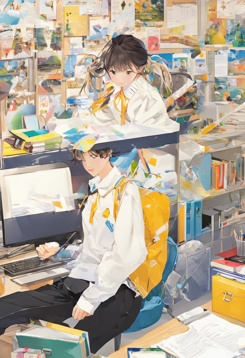 high school student、internship、work