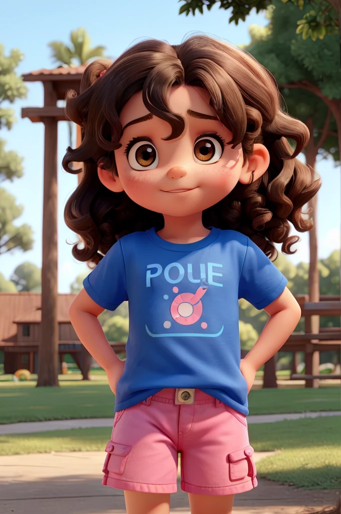 Isabela Merced as Dora the explorer, with fox