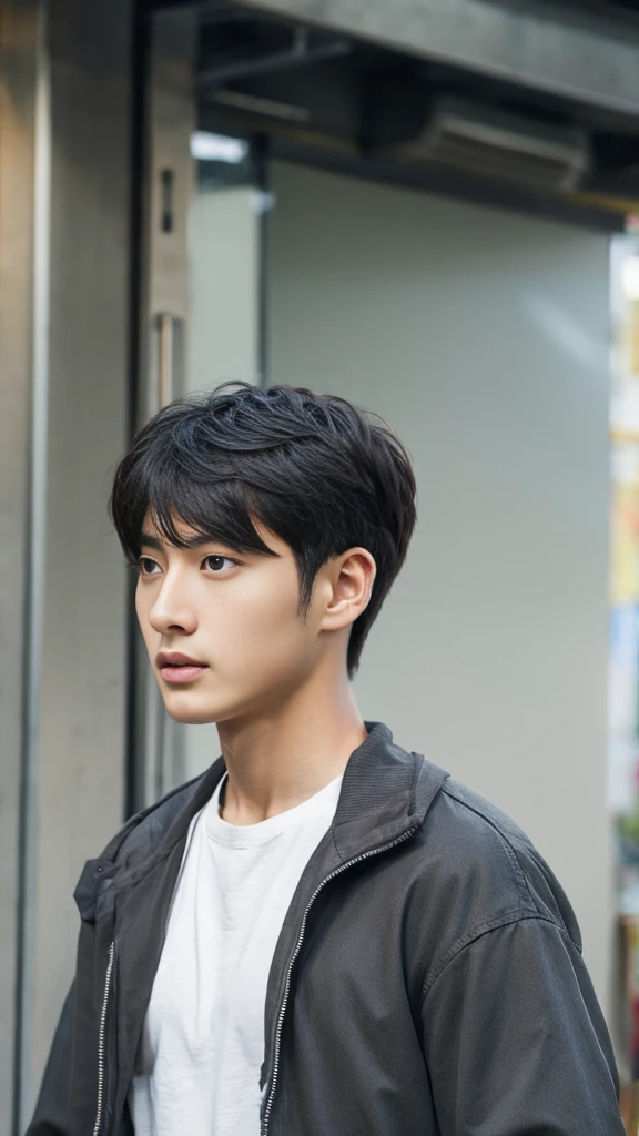 Asian alpha male in gray shirt looking at camera, Shin Jinying, Kim Do-young, Paint Ulzzang, Shen Quanrui, korean men, Shin Jin Young's Aesthetics, faceเกาหลีที่น่ารัก, handsome young man'face, Jaeyong Nam, beautiful eyes、Kim Taejoon, Hyungtae, Inspiration from Jong Suk Lee, Avatar, Korean artist, Jung Jae Hyo 
