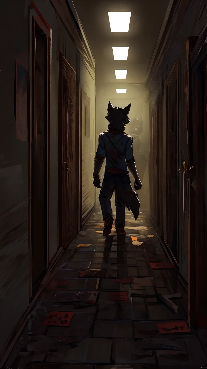 Scream of the animatronic, echoes through the halls
A haunting melody, as the night endlessly calls
Feel the fear rising, as you try to survive
In this twisted game of death, no one gets out alive, furry wolf animatronic