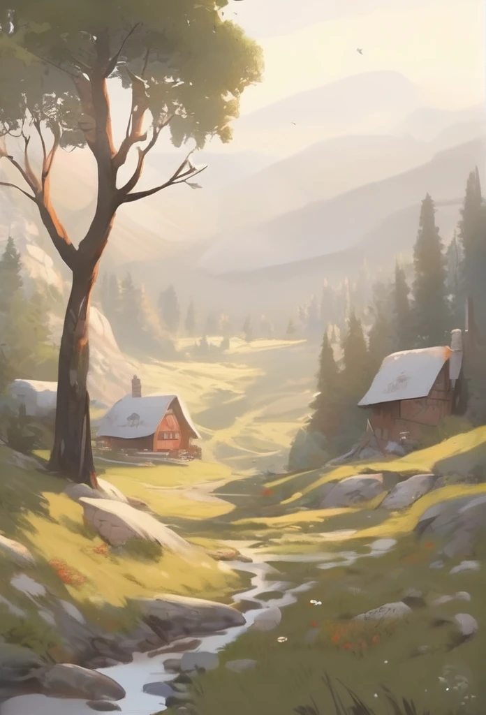 peaceful and cozy landscape