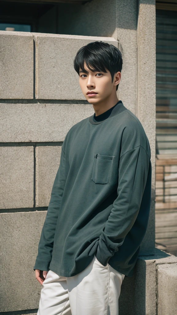 Asian alpha male in gray shirt looking at camera, Shin Jinying, Kim Do-young, Paint Ulzzang, Shen Quanrui, korean men, Shin Jin Young's Aesthetics, faceเกาหลีที่น่ารัก, handsome young man'face, Jaeyong Nam, beautiful eyes、Kim Taejoon, Hyungtae, Inspiration from Jong Suk Lee, Avatar, Korean artist, Jung Jae Hyo