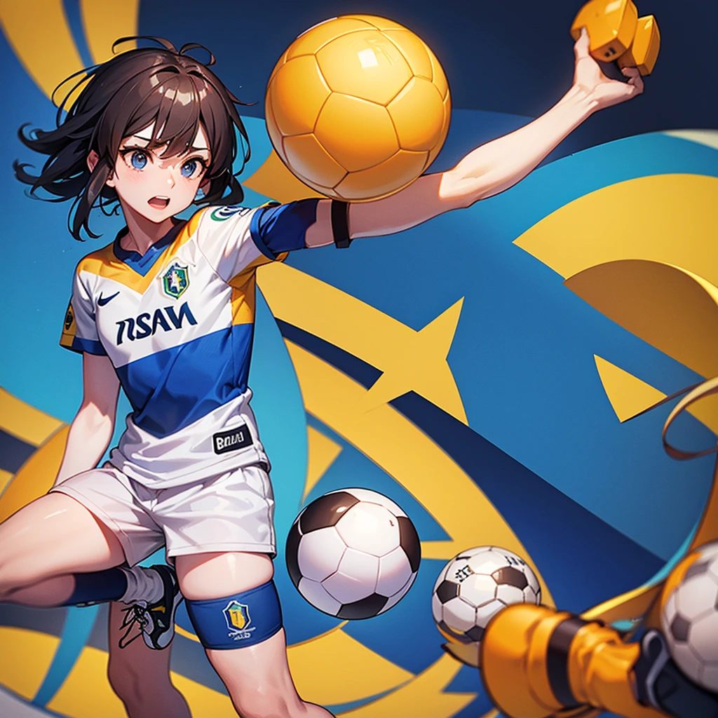 Soccer ball with a Brazilian 