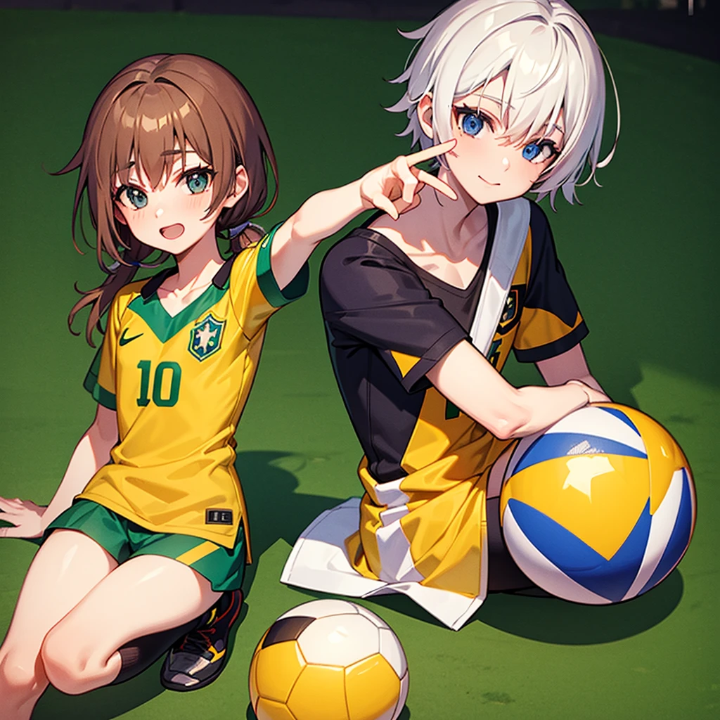 Soccer ball with a Brazilian