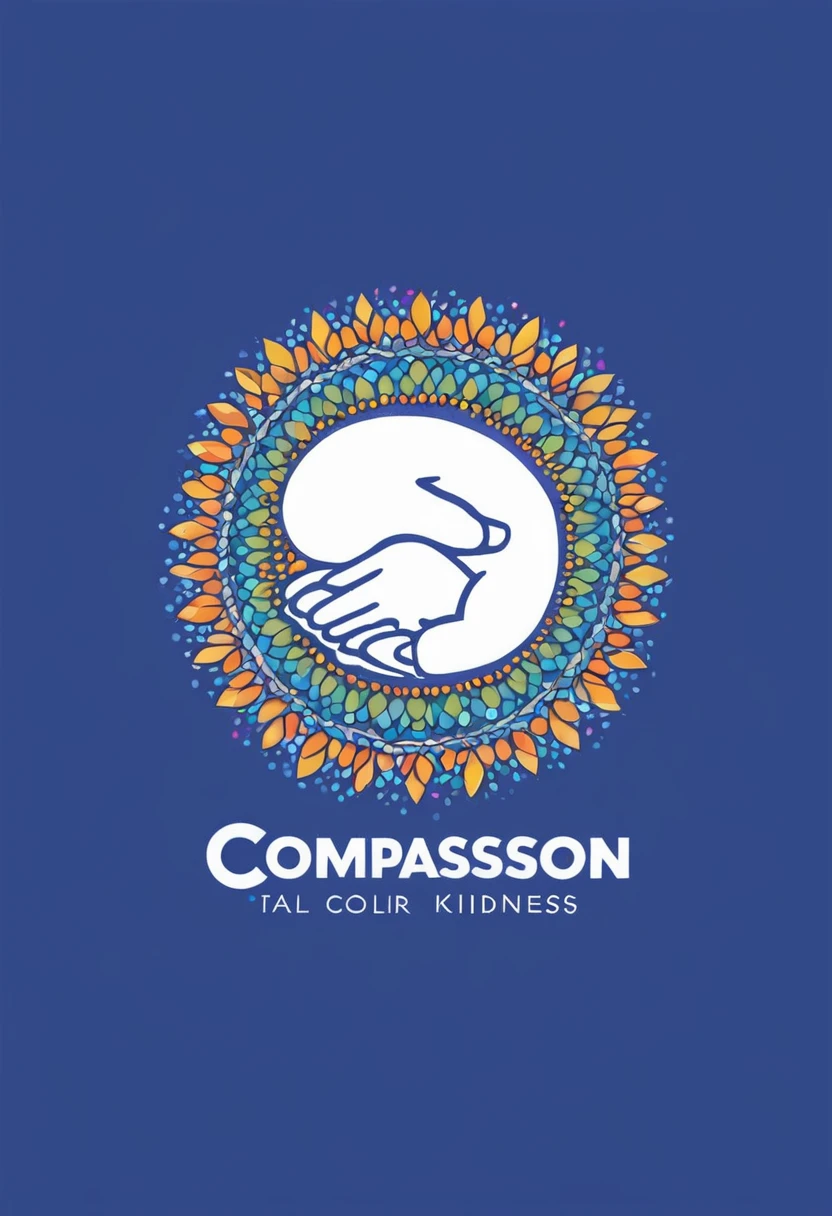  create a facebook cover image with color scheme that represents compassion and kindness. 