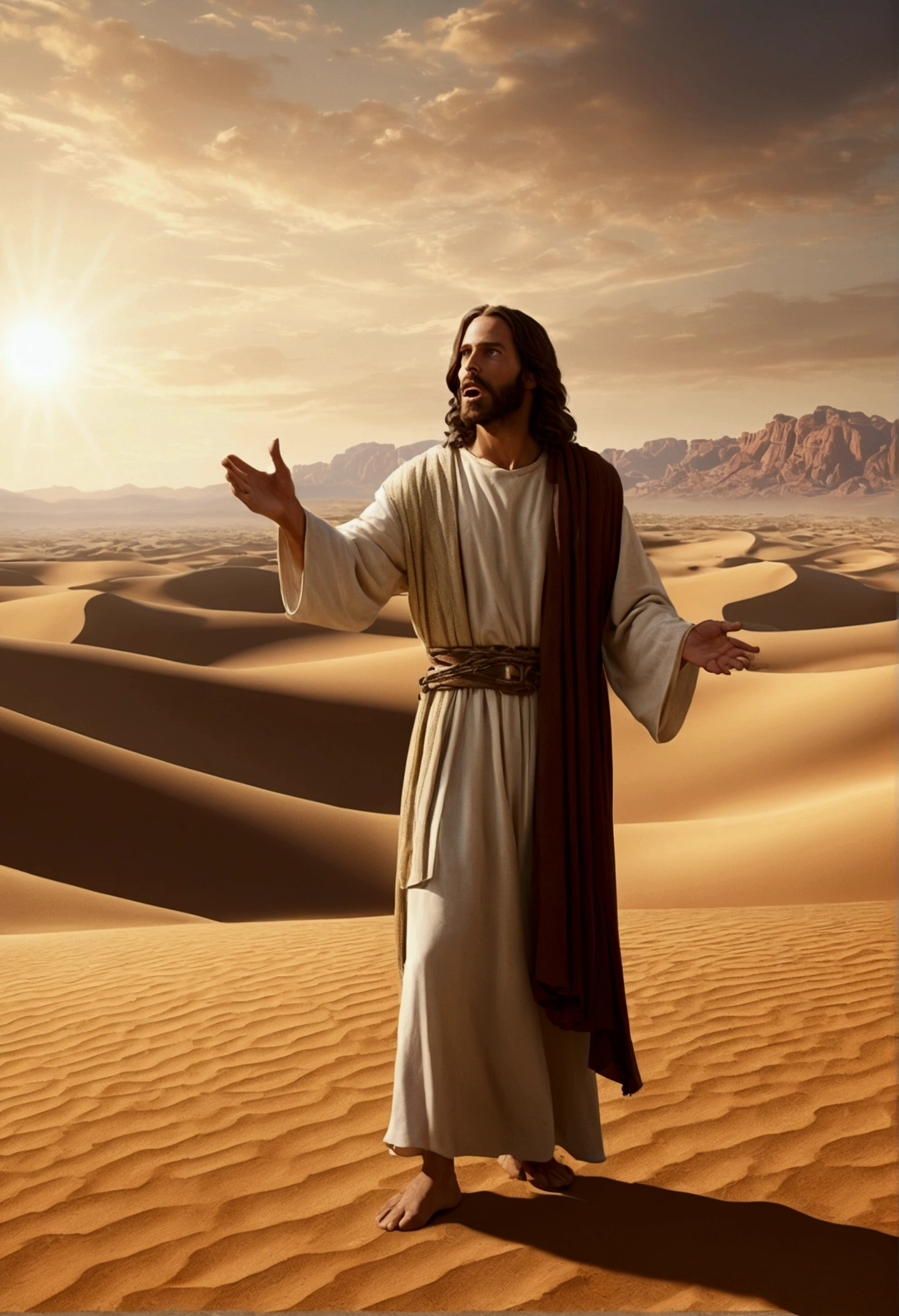 Jesus Preaching in the Desert