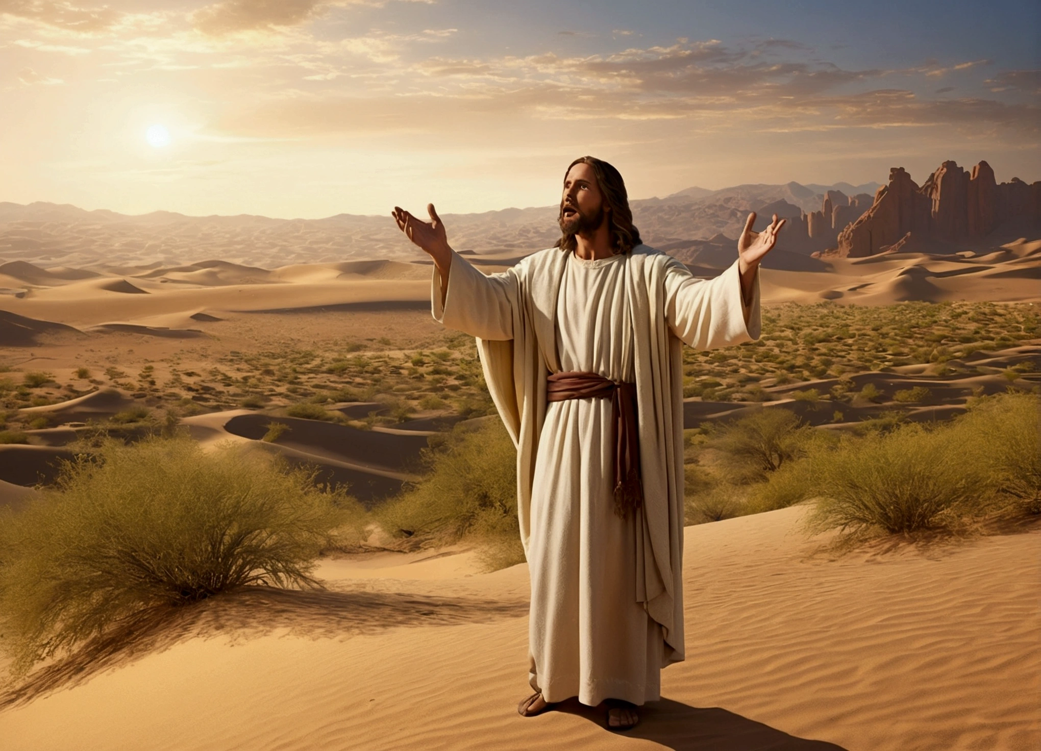 Jesus Preaching in the Desert