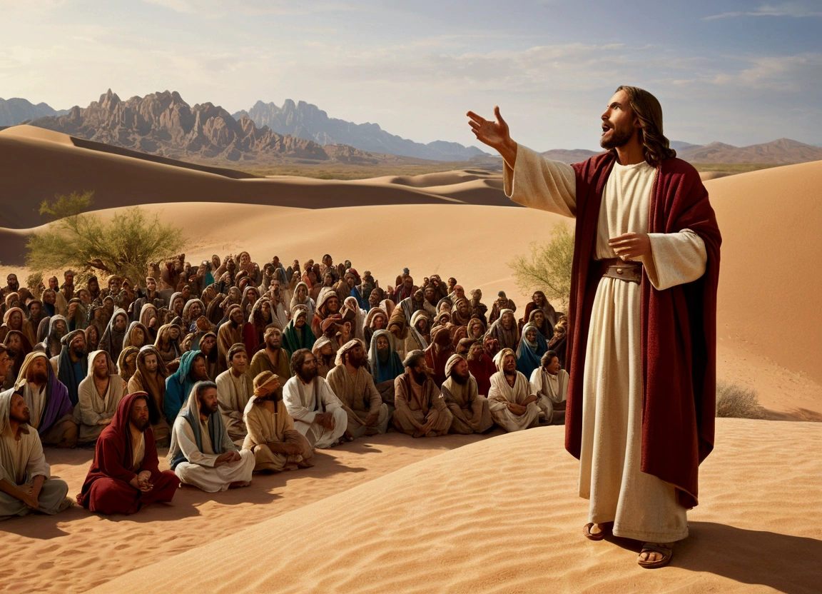 Jesus Preaching in the Desert