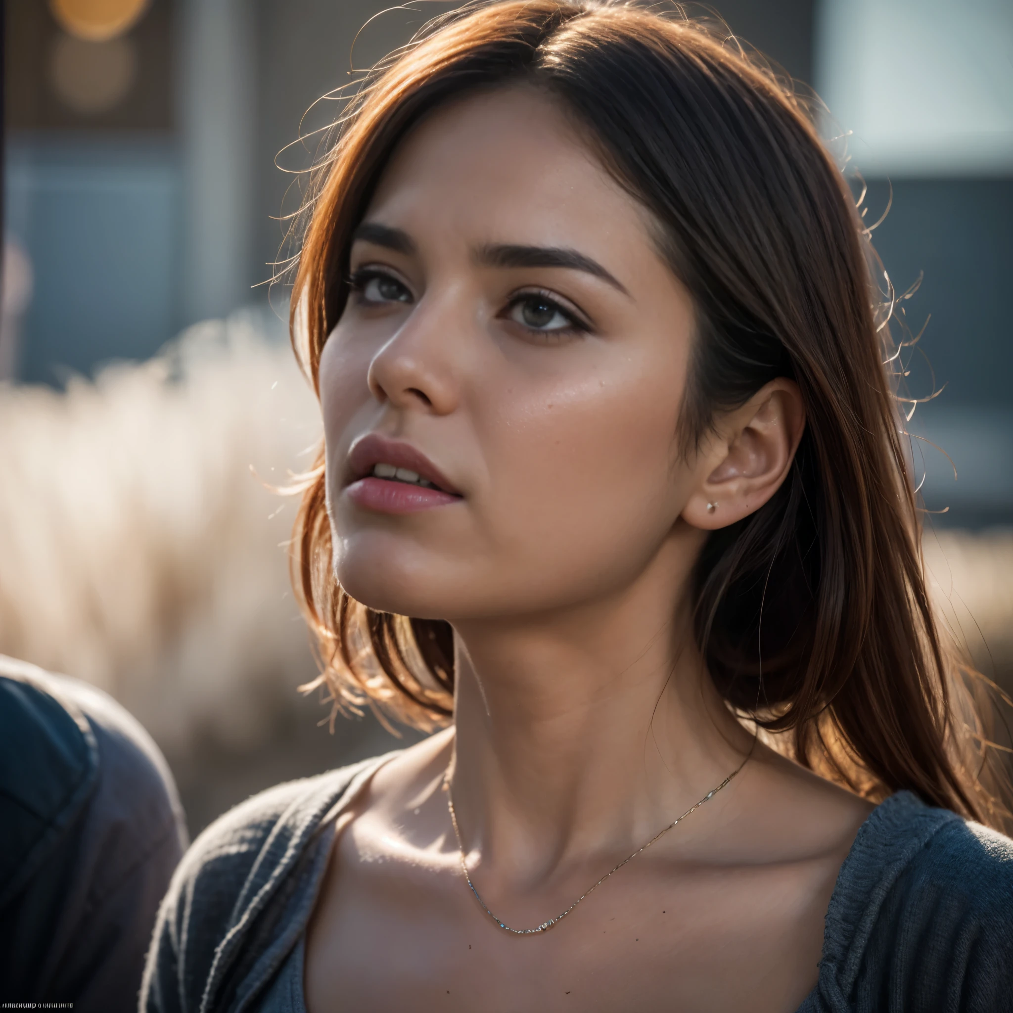 portrait of a women, close-up, she have a headek and she crying hyper-realistic. [The character is surrounded by mist, evoking a mysterious and eerie atmosphere. The lighting is dark and atmospheric, with smoke adding a touch of sinister ambiance. Best quality image, HDR enhancement, showcasing the utmost level of detail and realism, full body shot:1.5]. [8K, Best Quality, Ultra High Resolution, (highly detailed CG unity 8k wallpaper), (best photo), cry, (best shadows), isometric 3D, octane rendering, ray tracing, highly detailed, (Best quality, 4K, 8k:1.2), absurdity, ultra detailed, (realistic, photorealistic, photorealistic:1.37), complex parts, HDR, (complex parts:1.12), (hyper detailed, hyper realistic, Soft lighting, spicy:1.2), (complex parts, Hyper detailed:1.15). Blurred foreground. (backlit), masterpiece, high quality, brightness, chromatic aberration, foggy smoke, shadows, ontrast, clear sky, (warm hue, warm tone), high details, natural reflections].
